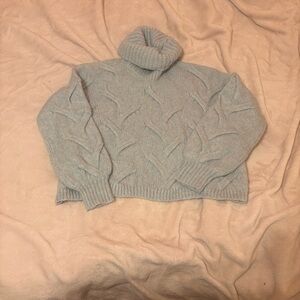 Madewell Blue Turtleneck Sweater